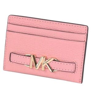 Michael Kors Reed Large Card Holder Wallet MK Signature Logo Leather, Primrose